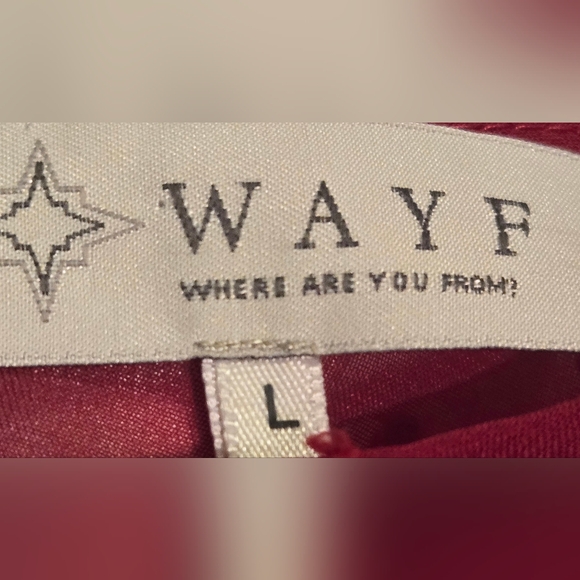 WAYF RED SHEER BLOUSE BODYSUIT WITH LINING - Picture 7 of 7